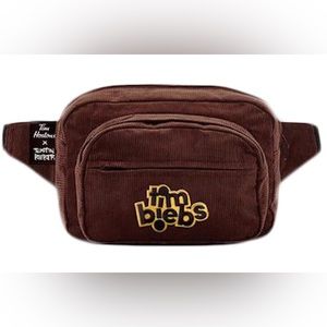 Rare Justin Bieber x Tim Hortons “Tim Biebs” Brown Corduroy Fanny Pack NWT